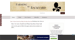 Desktop Screenshot of farmingmybackyard.com