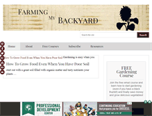 Tablet Screenshot of farmingmybackyard.com